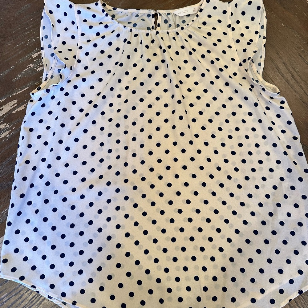 LC Lauren Conrad polka dot blouse